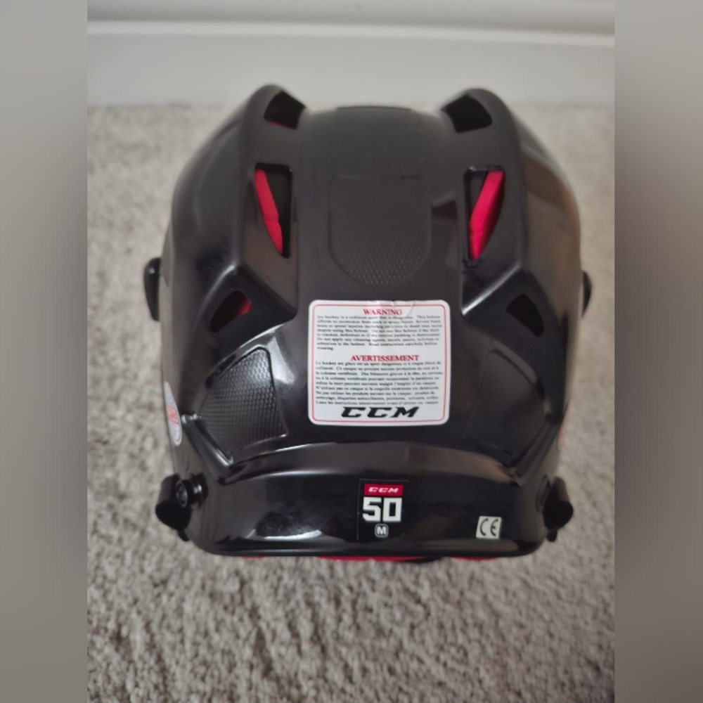 CCM Black and Red Hockey Helmet